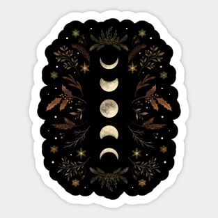 Moonlight Garden - Winter Brown Sticker